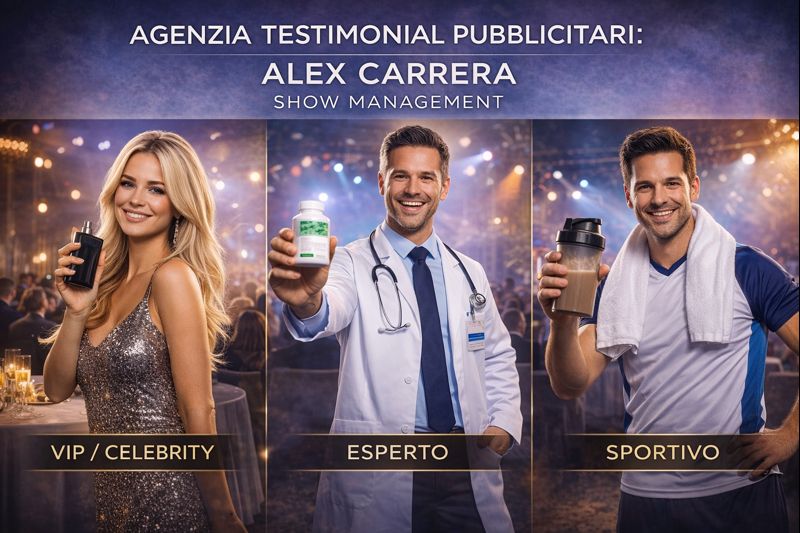 Testimonial pubblicitari professionisti con celebrità, esperto e sportivo per campagne marketing e pubblicitarie gestite da un’agenzia specializzata
